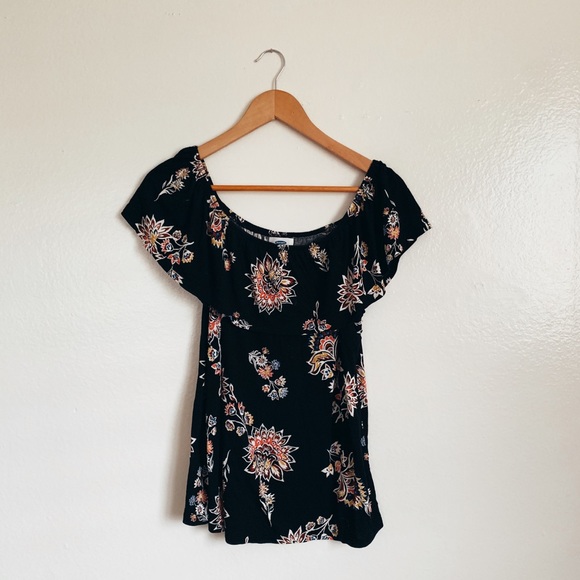 Old Navy Tops - Old Navy Floral Off The Shoulder Top